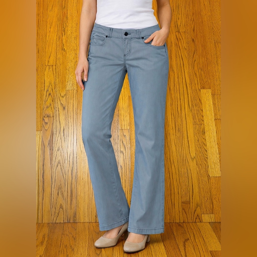 Prana “Breathe” Khaki Brown Low Rise Boot Cut Pants Women’s Size 6